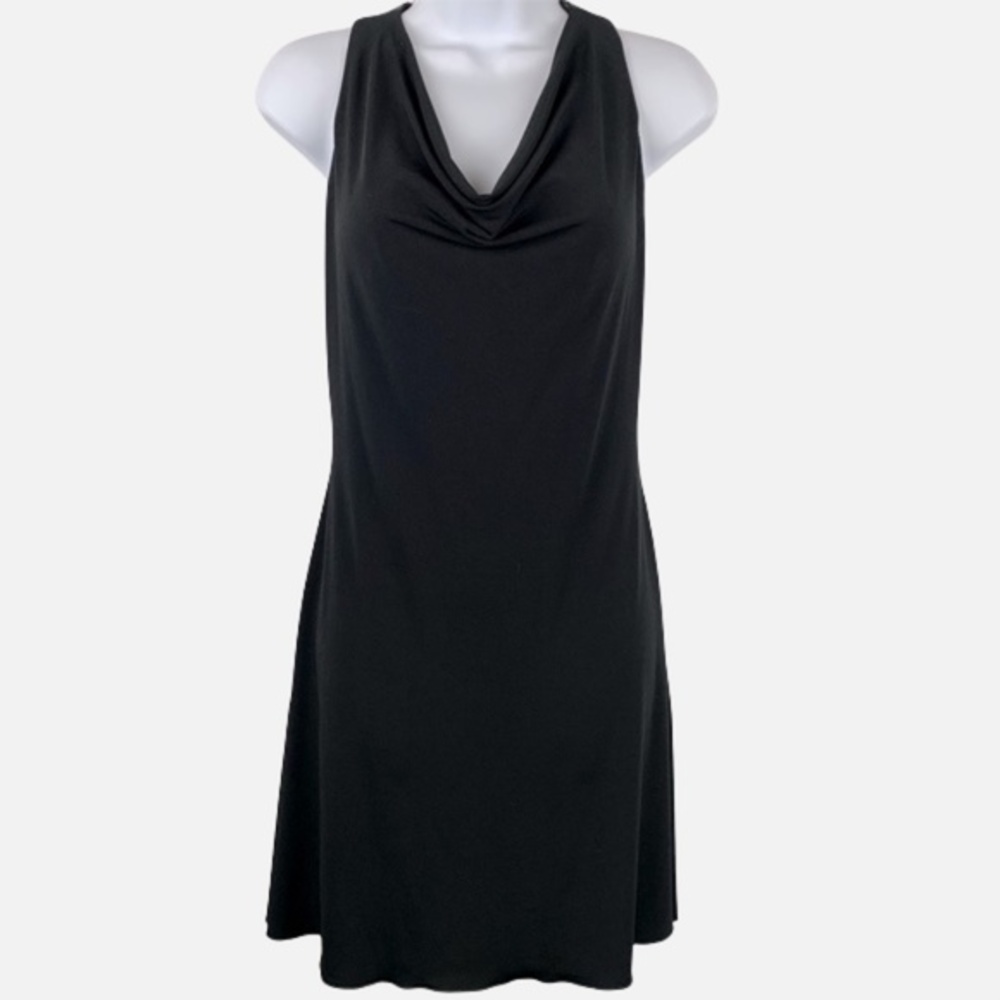 B.Wear too! Black Halter Dress Sequined Sleeveless T-Back Mini